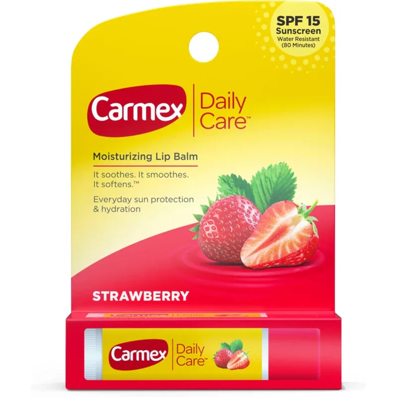 بلسم شفاه Carmex Click Stick بالفراولة SPF15 - 4.3 غ