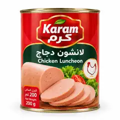 لانشون الدجاج كرم عبوة 200 غم للمأكولات والبقالة