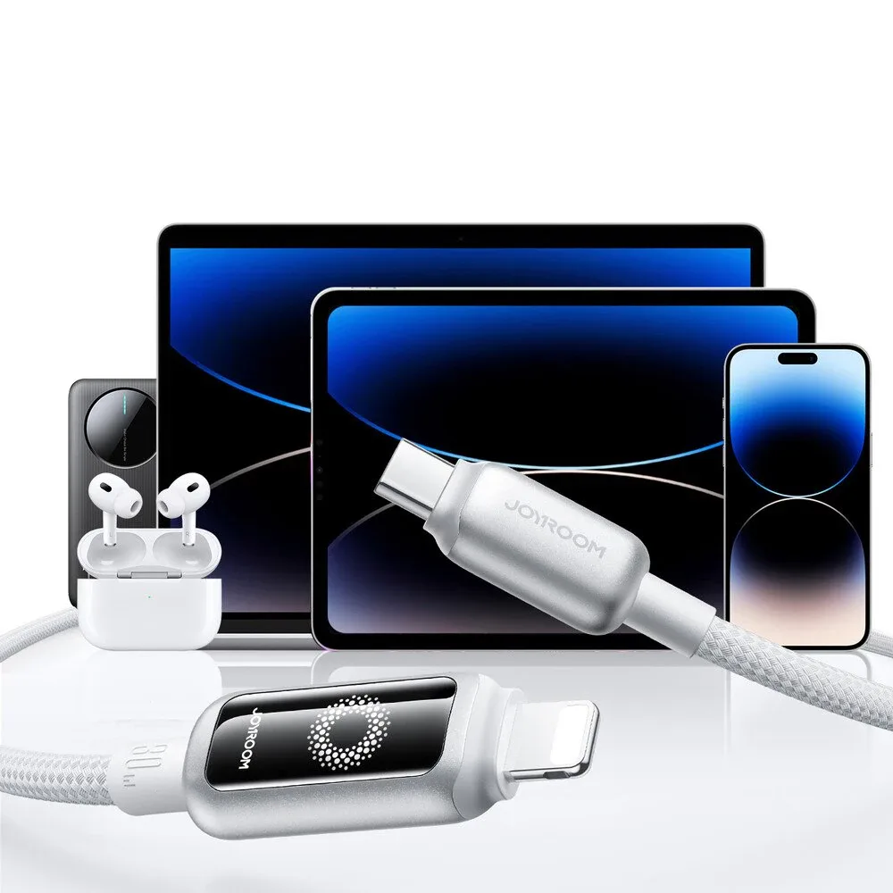 كيبل جوي روم S-A55 StarFlight USB-C إلى Lightning بقدرة 30W بطول 1.2 متر أبيض