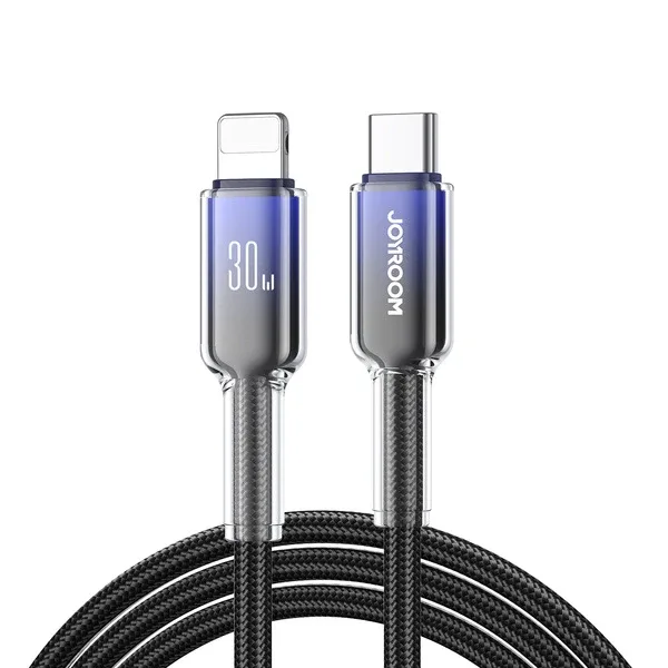 كيبل جوي روم S-A42 USB-C إلى Lightning بقدرة 30W بطول 1.2 متر أسود