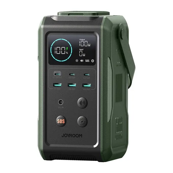 بنك طاقة جوي روم JR-PBF10 سعة 75000mAh شحن سريع 100W أخضر زيتوني