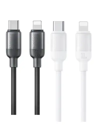 كيبل Joyroom S-A62 USB-C إلى Lightning 30W أسود 1.2م