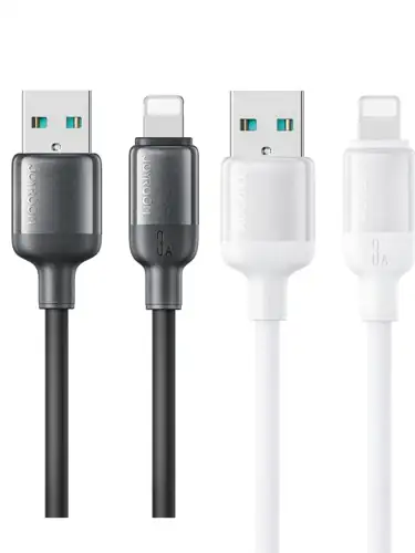 كيبل Joyroom S-A62 USB-A إلى Lightning 3A أسود 1.2م
