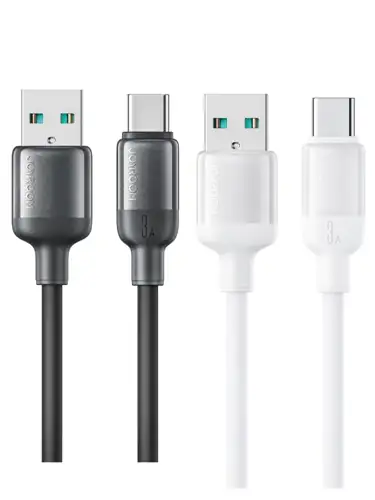كيبل Joyroom S-A62 USB-A إلى USB-C 3A أسود 1.2م