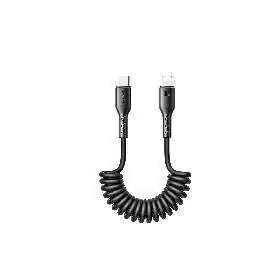 كيبل سيارة ملتف Joyroom SA38-CC3 USB-C 60W أسود 1.5م