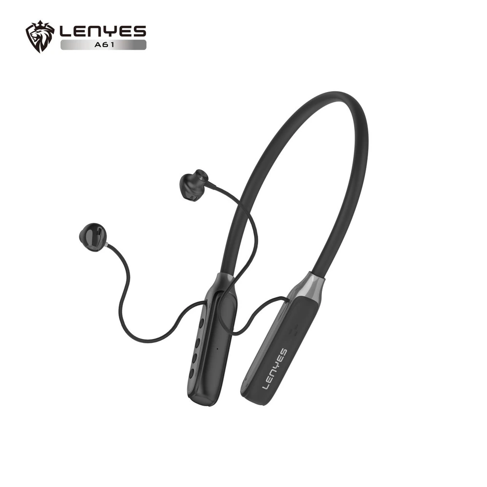 سماعة رأس لاسلكية LENYES A61 Bluetooth 5.3 ببطارية طويلة الاستخدام