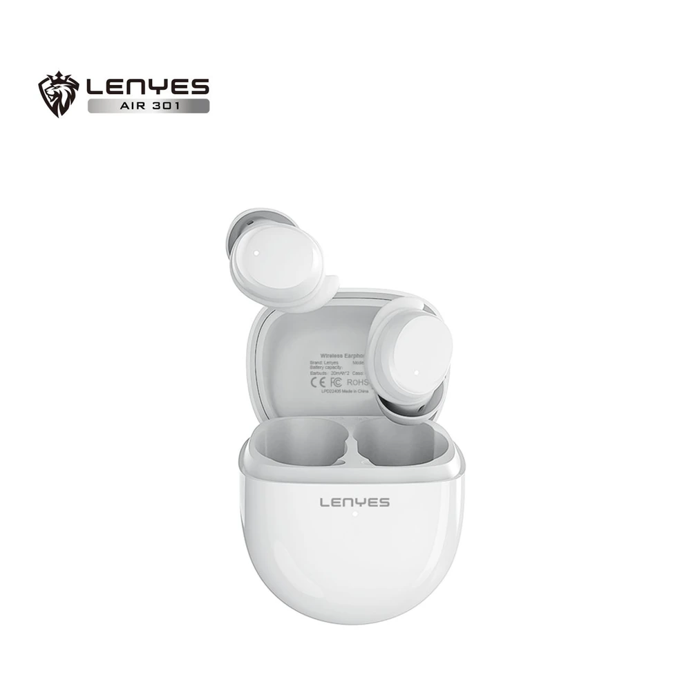 سماعات LENYES Air 301 Bluetooth 5.3 بمدى اتصال 10 أمتار أو أكثر