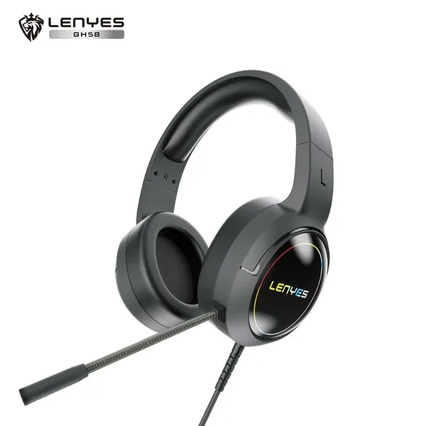 سماعة ألعاب LENYES GH58 بمكبر 50 مم وميكروفون محيطي