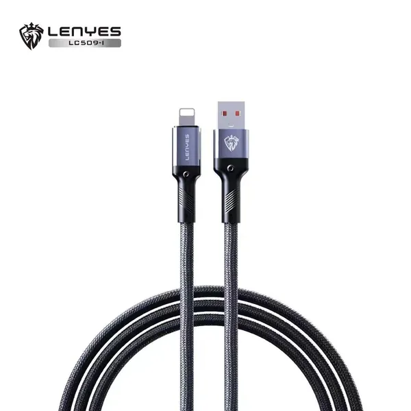 كيبل بيانات مضفّر LENYES LC509 -I بطول 1 متر و5V/3A