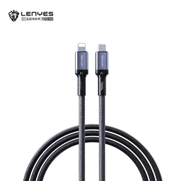 كيبل بيانات مضفّر LENYES LC509 TC-I بطول 1 متر و5V/3A