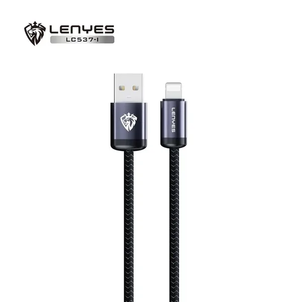 كيبل LENYES LC537-I مضفّر بطول 1 متر وقدرة 10W