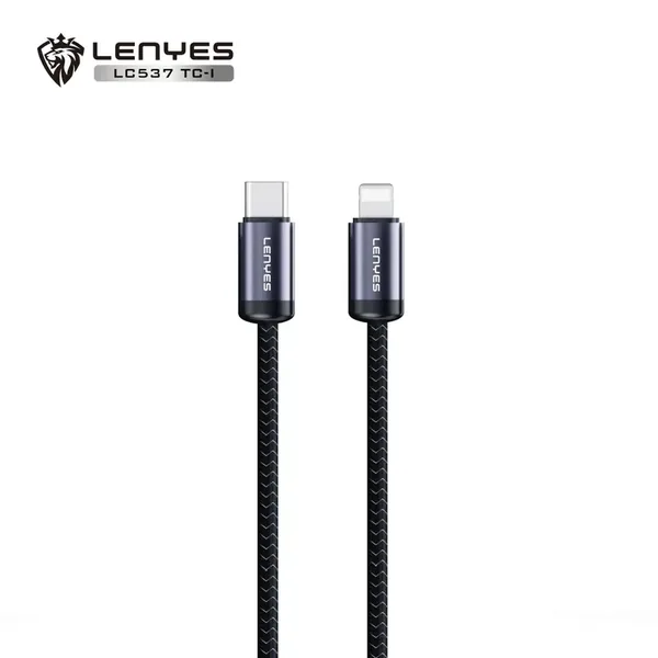 كيبل LENYES LC537 TC-I مضفّر بطول 1 متر وقدرة PD 27W