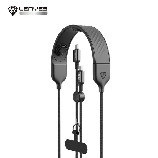 كيبل LENYES LC558 TC-TC بطول 1 متر وقدرة 100W مع E-MARK