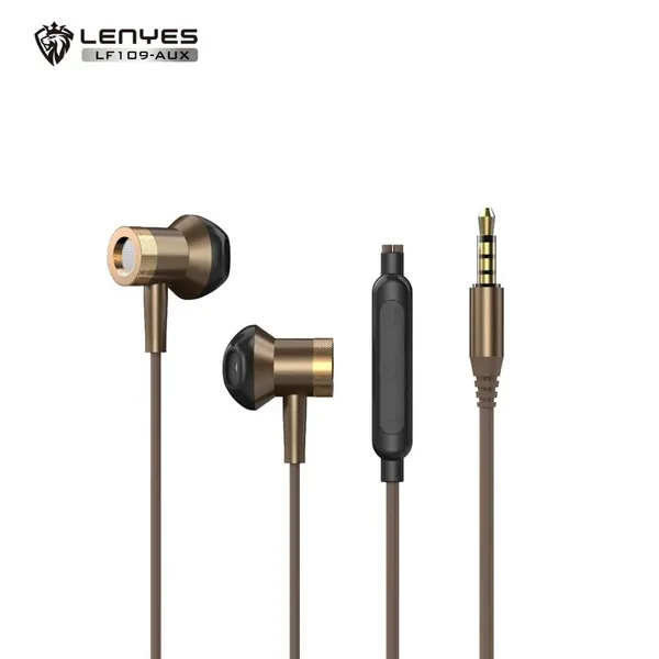 سماعات أذن LENYES LF109-AUX بموصل 3.5 مم وميكروفون