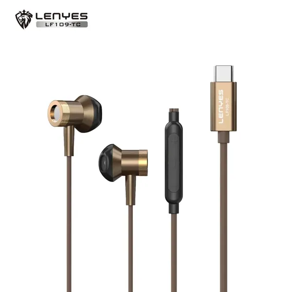 سماعات أذن LENYES LF109-TC بموصل Type-C وميكروفون