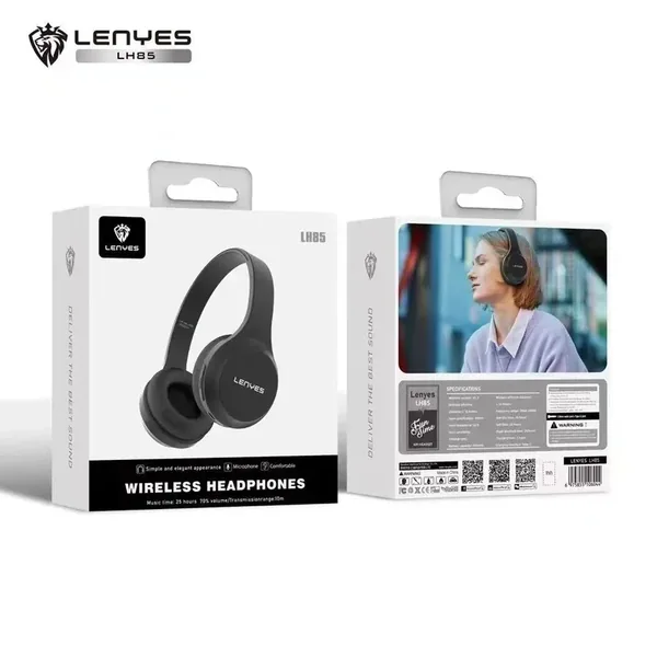 سماعة رأس لاسلكية LENYES LH85 Bluetooth 5.3 بمكبر 40 مم
