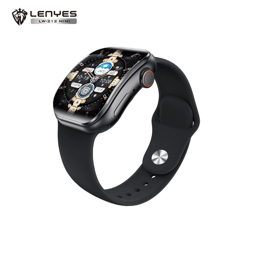 ساعة ذكية LENYES LW-212 MINI شاشة لمس وشحن لاسلكي ومقاومة IPX67
