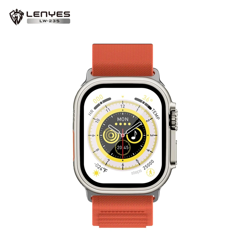 ساعة ذكية LENYES LW-235 شاشة AMOLED 2.13 بوصة مع ChatGPT