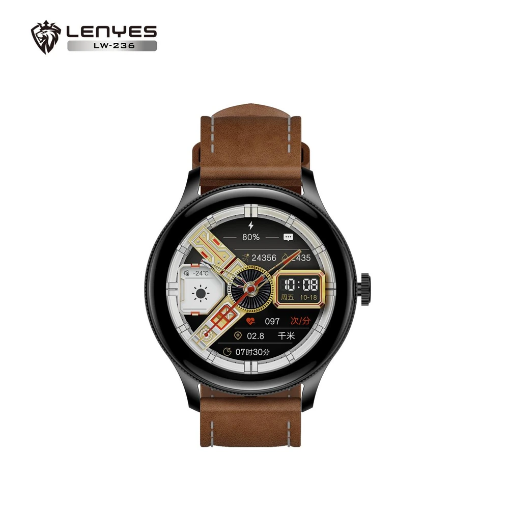 ساعة ذكية LENYES LW-236 شاشة 1.46 بوصة مع ChatGPT وذاكرة 128MB