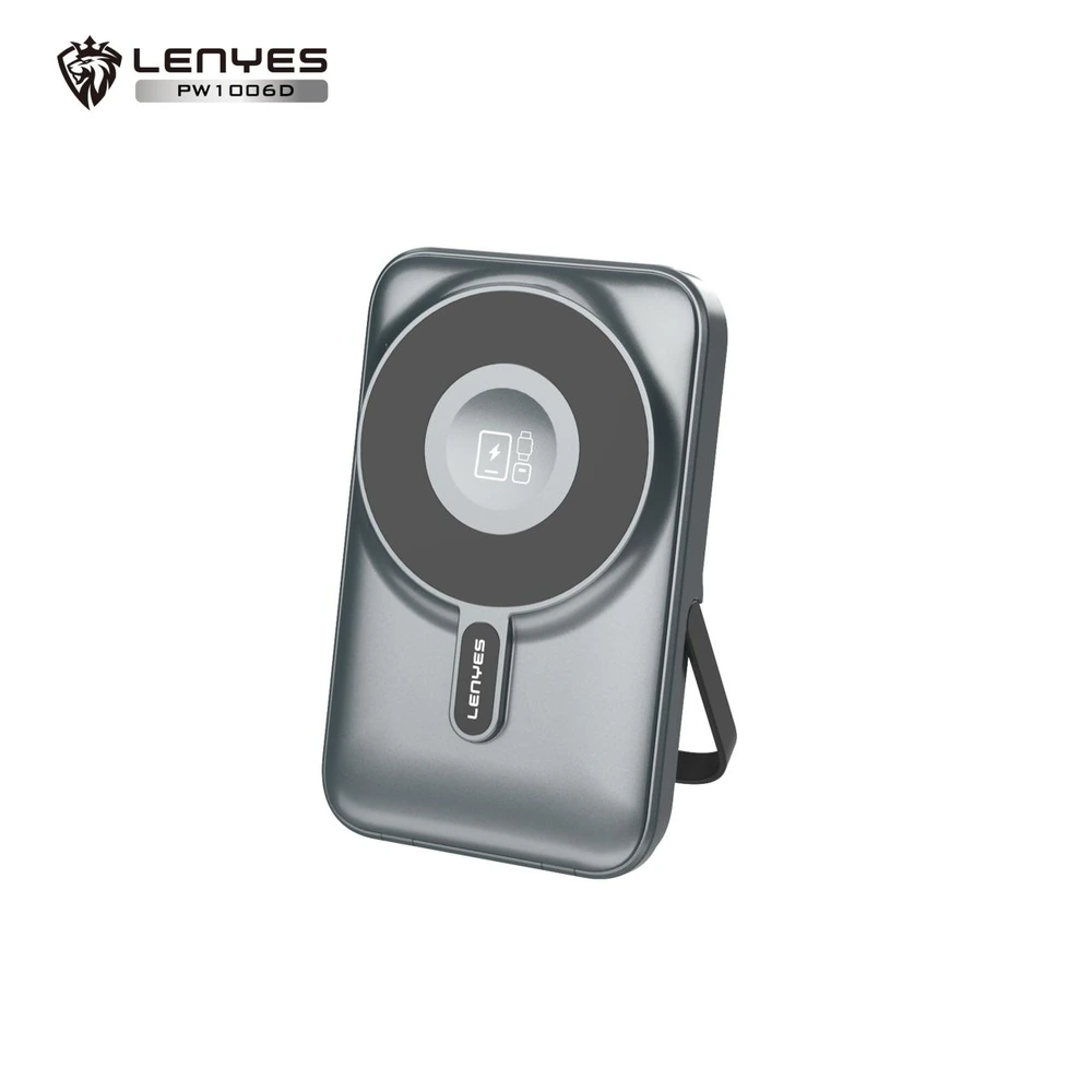 باور بانك LENYES PW1006D سعة 10000mAh مع شحن لاسلكي متعدد