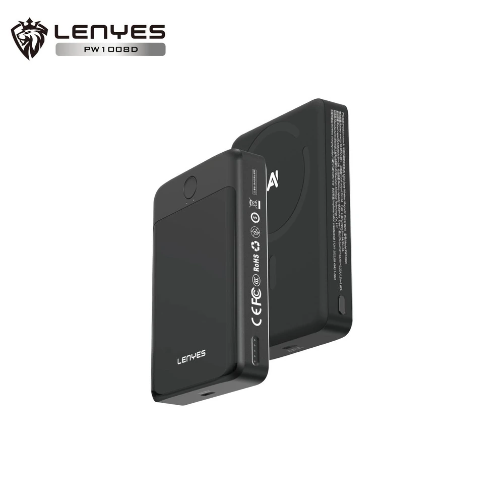 باور بانك LENYES PW1008D سعة 5000mAh بمنفذ Type-C حتى 20W