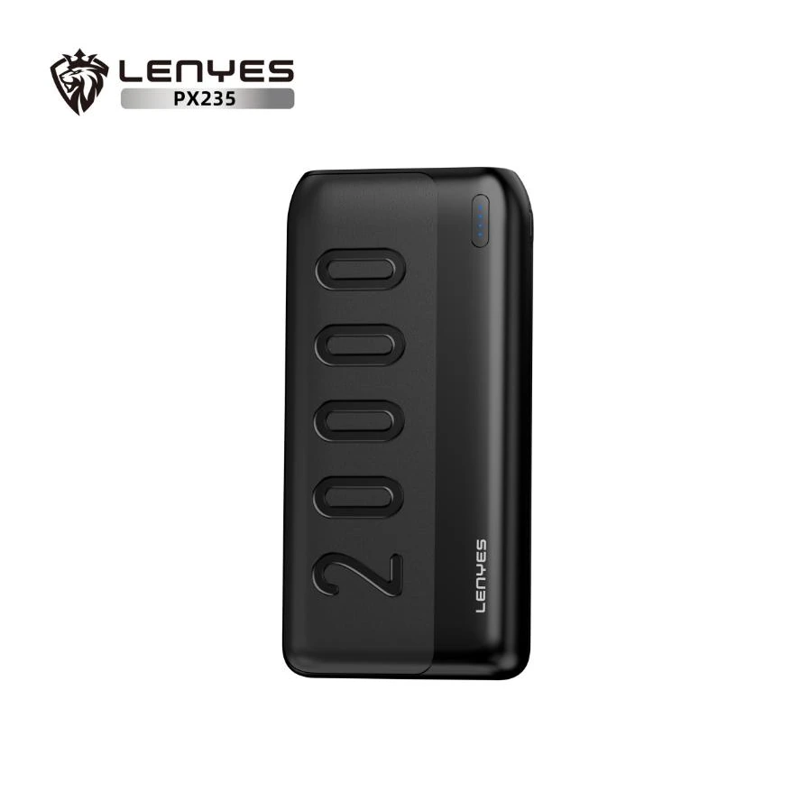 باور بانك LENYES PX235 سعة 20000mAh بمنفذي Micro وType-C