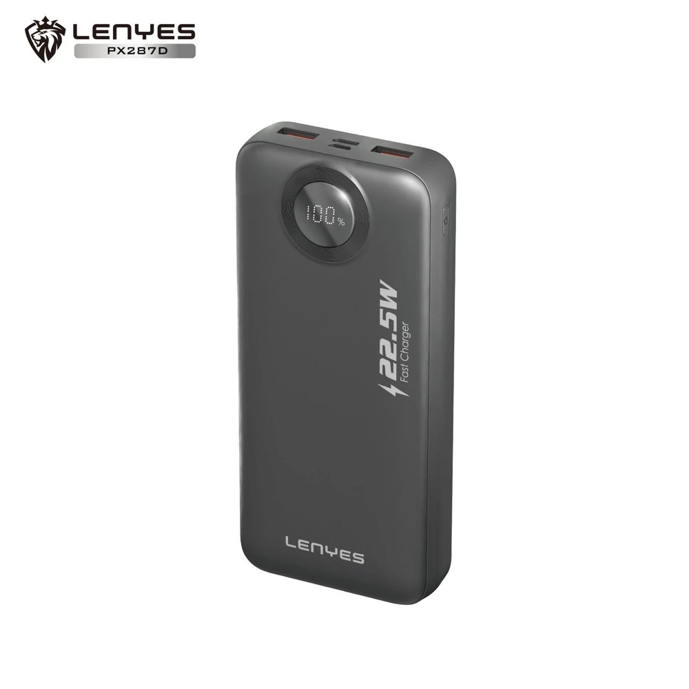 باور بانك LENYES PX287D بشحن سريع 22.5W وشاشة رقمية