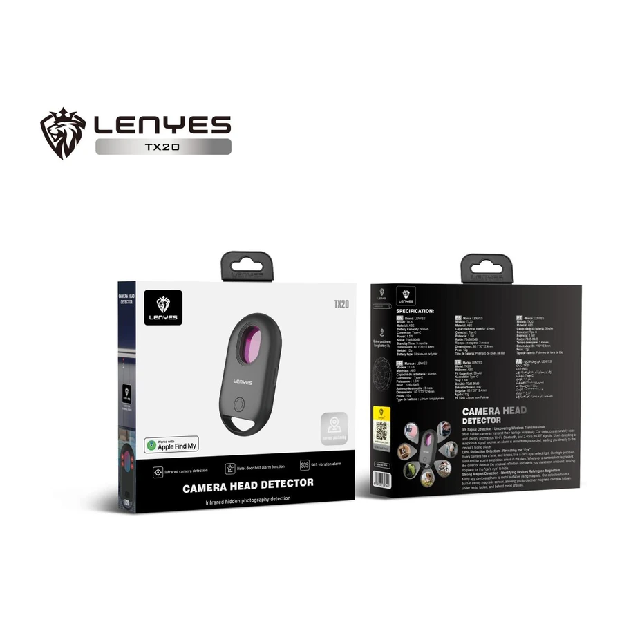 جهاز تتبع LENYES TX20 بموصل Type-C وبطارية 50mAh
