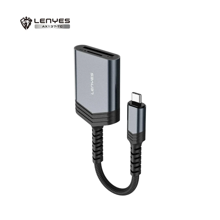 محول بطاقات ذاكرة LENYES AX137-TC لقراءة SD وTF