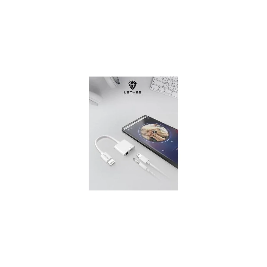 محول LENYES AX93 لأجهزة Lightning للشحن والاستماع