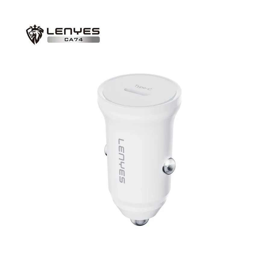 شاحن سيارة LENYES CA74 بمنفذ USB-C PD بقدرة 30W