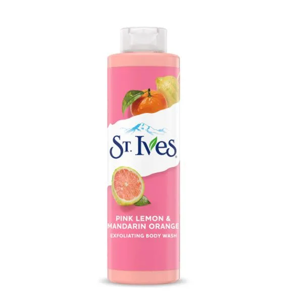 غسول الجسم سانت آيفز St. Ives المقشر بالليمون الزهري والبرتقال المندرين 650 مل