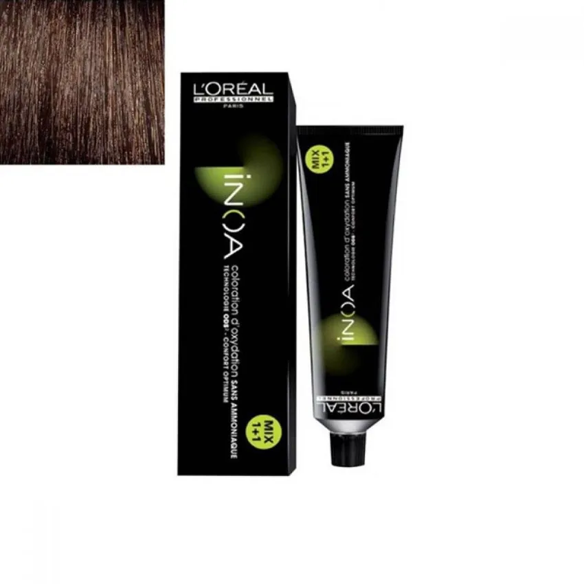 لوريال باريس L'Oréal Paris – إينوا صبغة شعر4 بني 60 جرام مع الأكسجين
