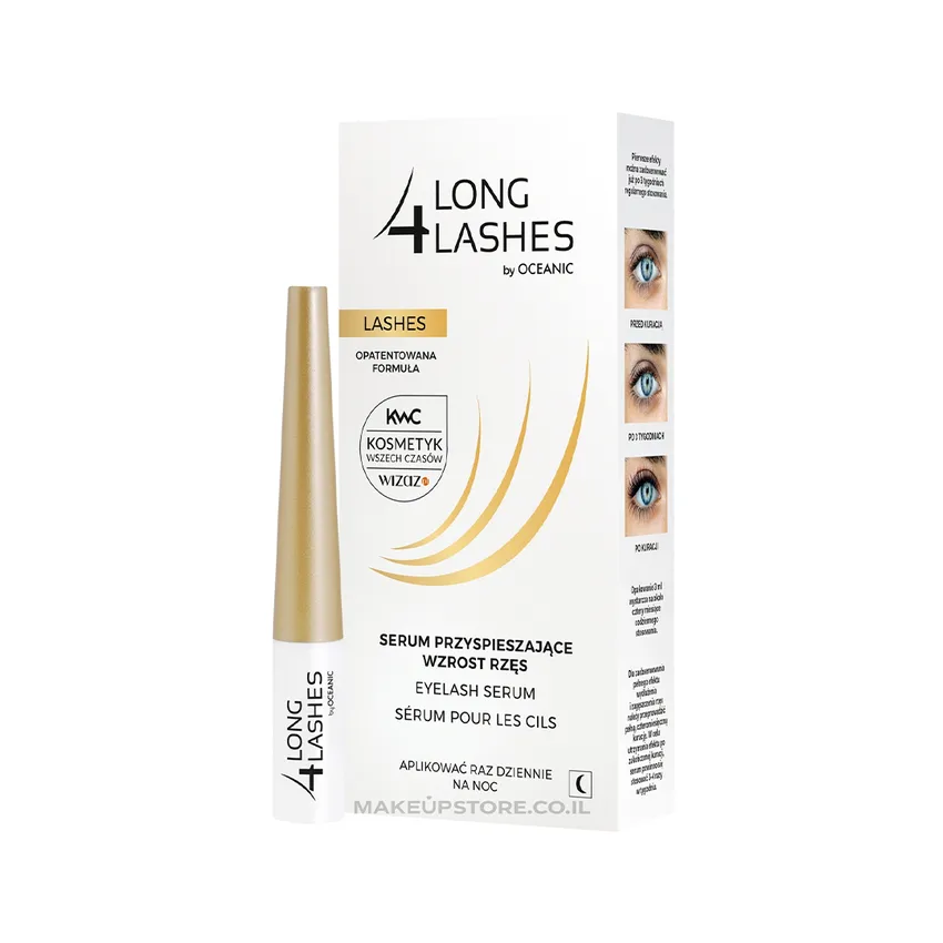 رموش تجميلية لونغ فور لاشيز LONG 4 LASHES – سيرم تطويل الرموش محفز نمو لونج فور لاش 3 مل