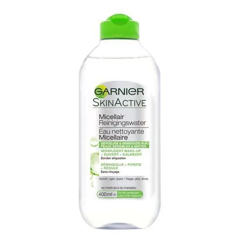 مزيل مكياج غارنييه Garnier للعناية بالبشرة ، تركيبة ماء ميسيلار النشطة منظف للبشرة الحساسة والمختلطة 400 مل