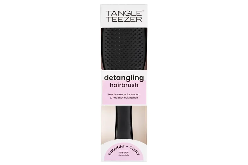 تانجل تيزر Tangle Teezer – The Wet Detangler – فرشاة لفك تشابك الشعر المستقيم والمجعد – لون أسود