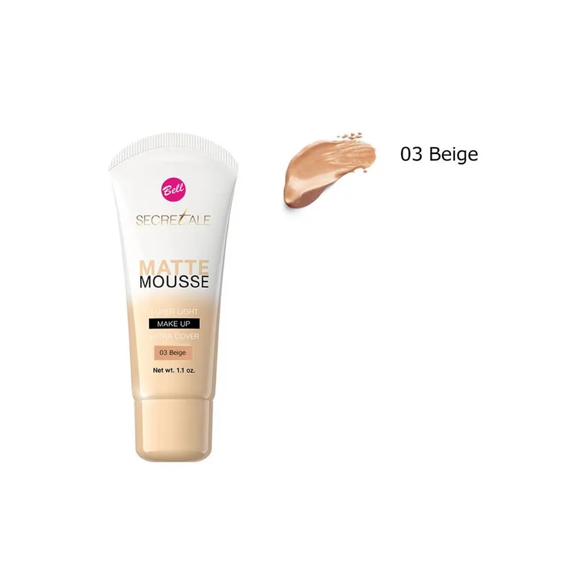 فلورمار Flormar – بيل كريم أساس بغطاء إضافي مات موس سوبر لايت – 03 بيج