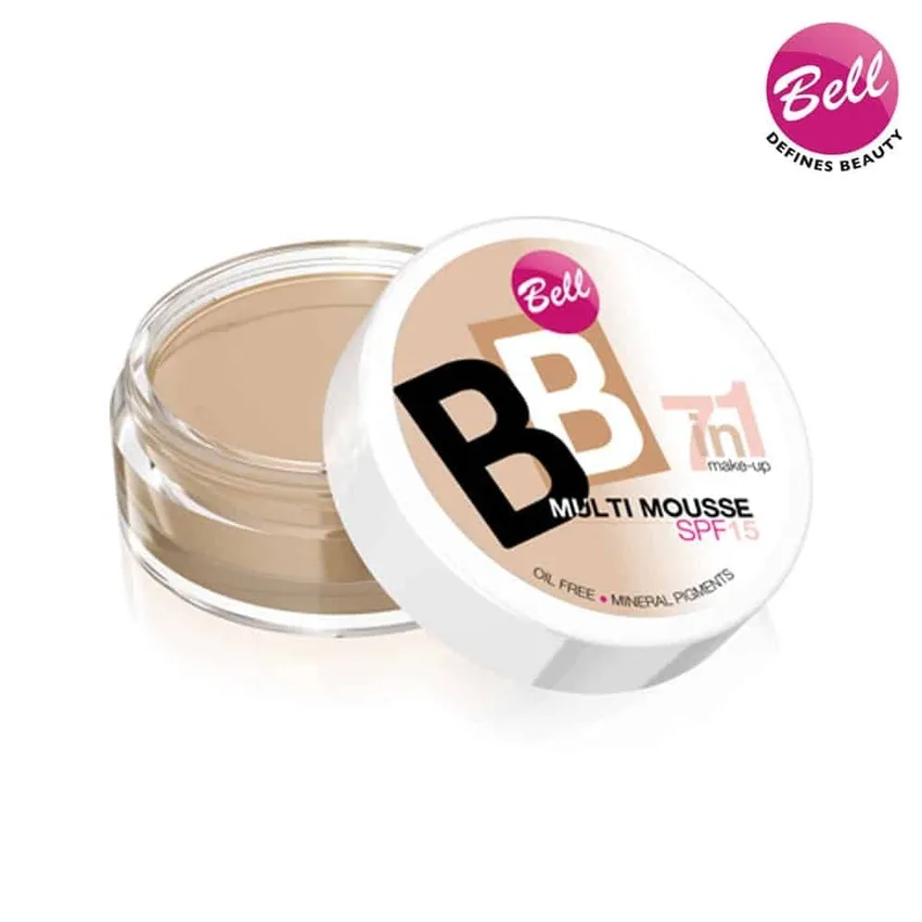كريم أساس موس كريم أساس بيل Bell BB Multi Mousse 7 in 1 رقم 01