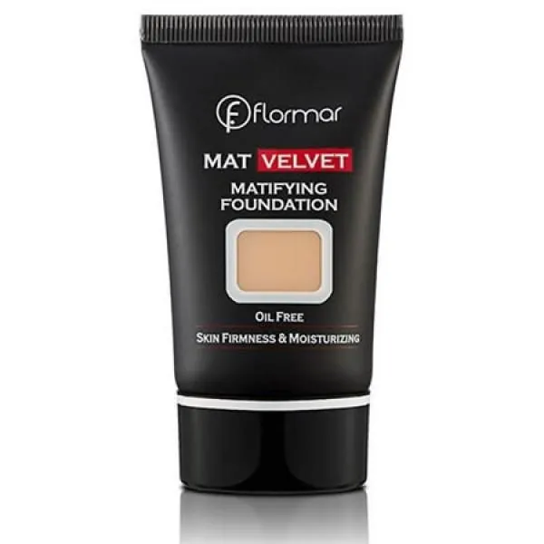 كريم أساس مطفي كريم أساس فلورمار Flormar Matte Velvet V206 Sand