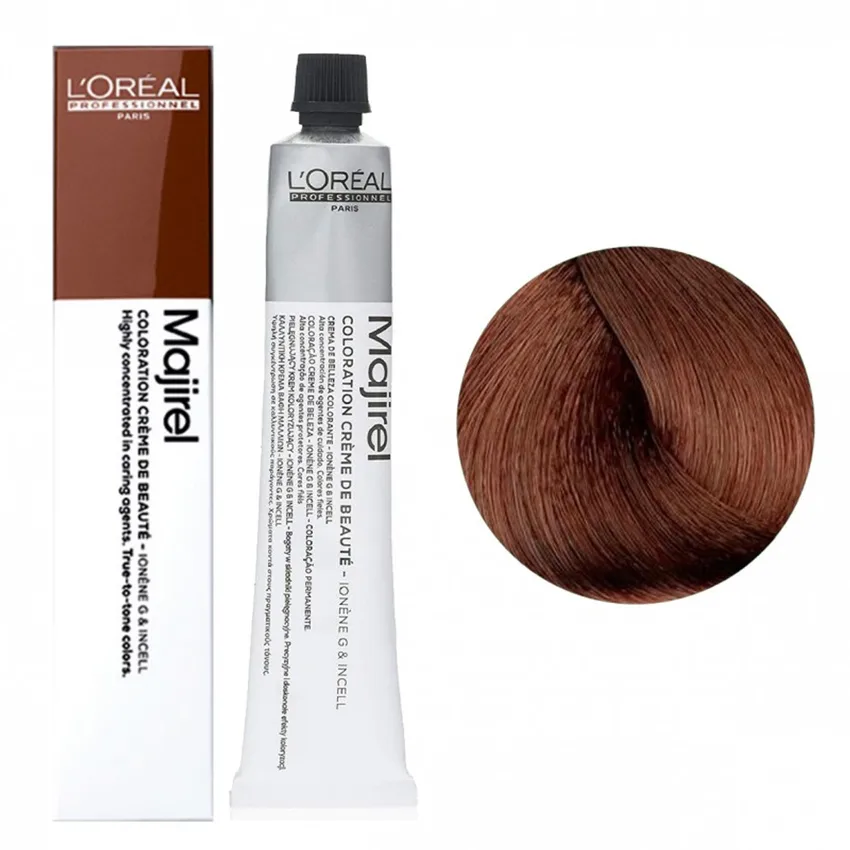 صبغة شعر لوريال باريس L'Oréal Paris – لوريال ماجريل أشقر نحاسي ذهبي غامق 6/34 50 مل مع الأكسجين