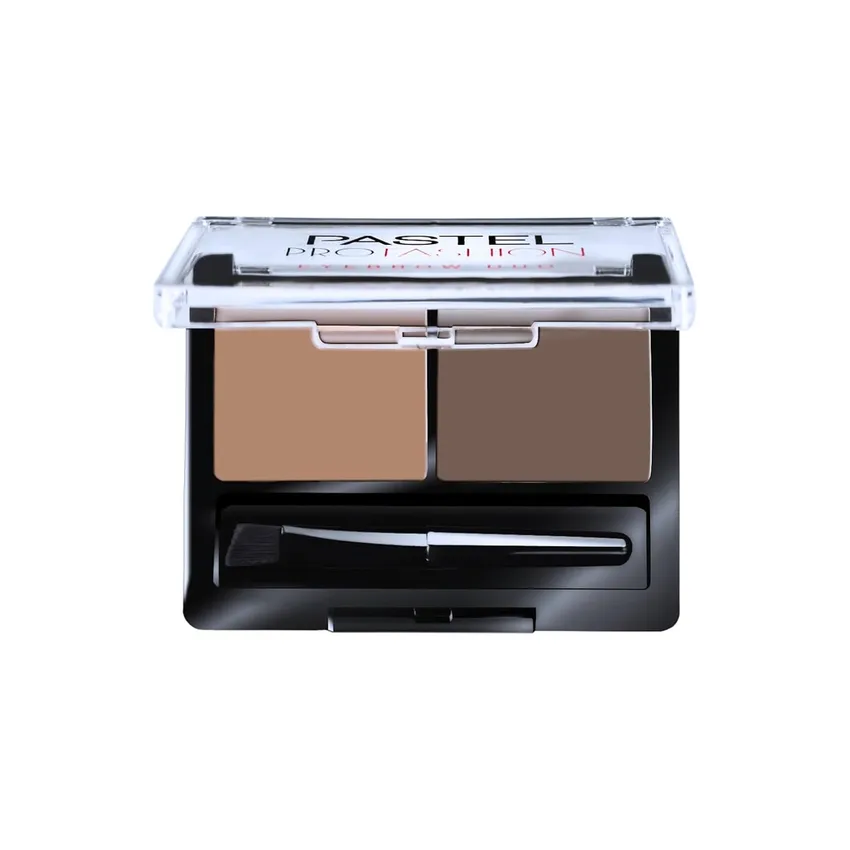 طقم حواجب ثنائي مجموعة حواجب باستيل Pastel Profashion Eyebrow Duo رقم 01