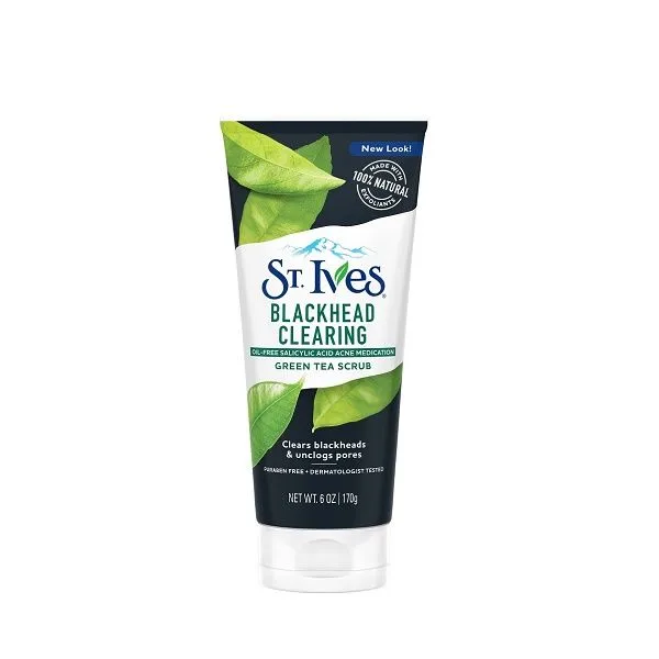 .مقشر سانت آيفز St. Ives للشاي الأخضر لإزالة الرؤوس السوداء 150 مل