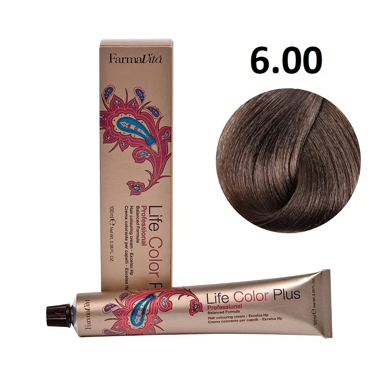 صبغة شعر لايف كولور من فارمافيتا Farmavita 6/00 أشقر غامق مكثف 100 مل