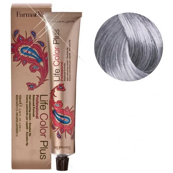 صبغة شعر فارمافيتا – FarmaVita 911 Life Color Hair Dye Silver 100ml