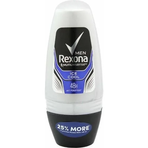 مزيل عرق رول أون ريكسونا Rexona رول اون مضاد للتعرق ايس كول للرجال حماية لمدة 48 ساعة – 50 مل