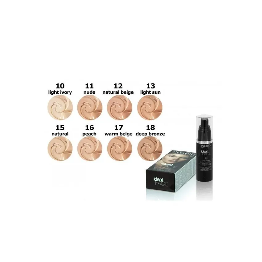إنغريد Ingrid – كريم أساس إنجريد Ideal Face Silky UV Filter رقم 12 Natural Beige