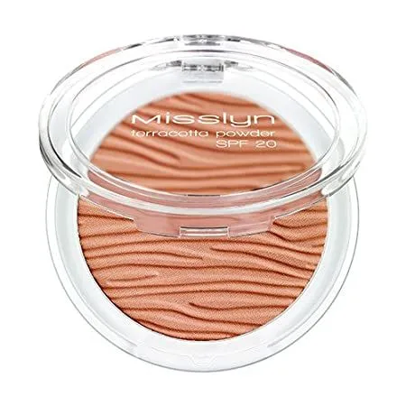 بودرة مضغوطة بودرة تيراكوتا من ميسلين misslyn – عامل حماية SPF 20 – درجة 34 ماداغاسكار – 10 غرام