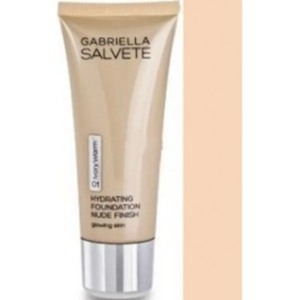 كريم أساس غابرييلا سالفيت Gabriella Salvete Hydrating Nude Finish رقم 01 Ivory Warm 01 غرام