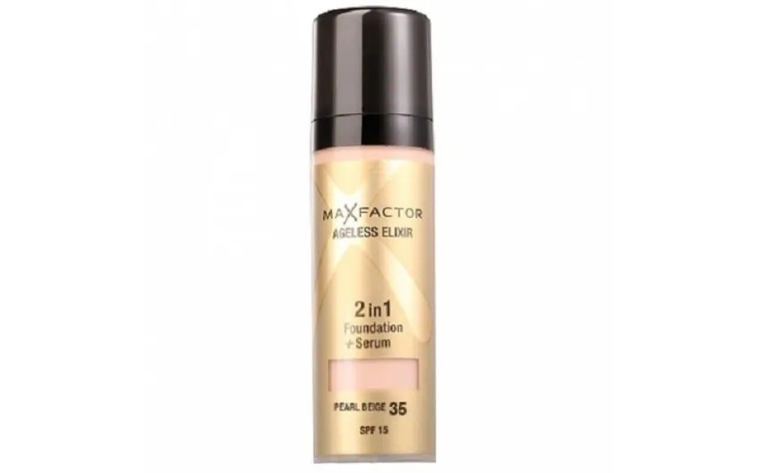 سيروم .كريم أساس ماكس فاكتور Max Factor إيجليس إليكسير 2 في 1 – لؤلؤي بيج 35