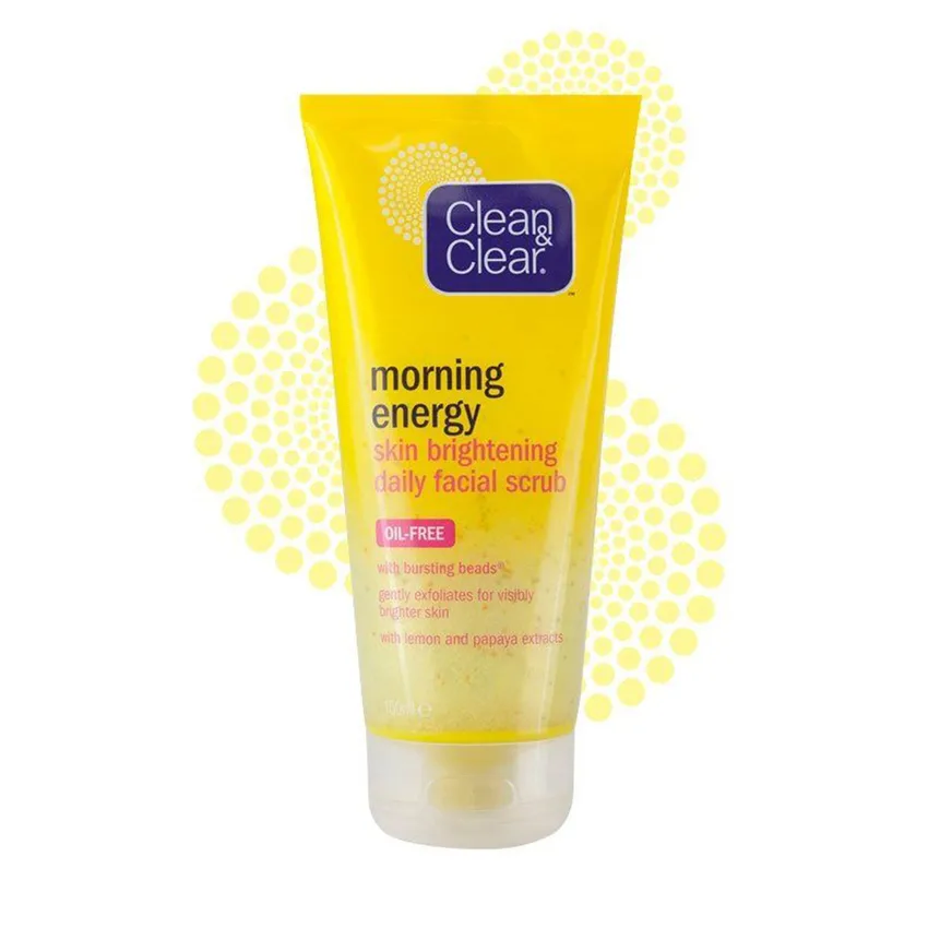 كلين آند كلير Clean & clear – مقشر الوجه اليومي لتفتيح البشرة من مورنينج إنرجي 150 مل